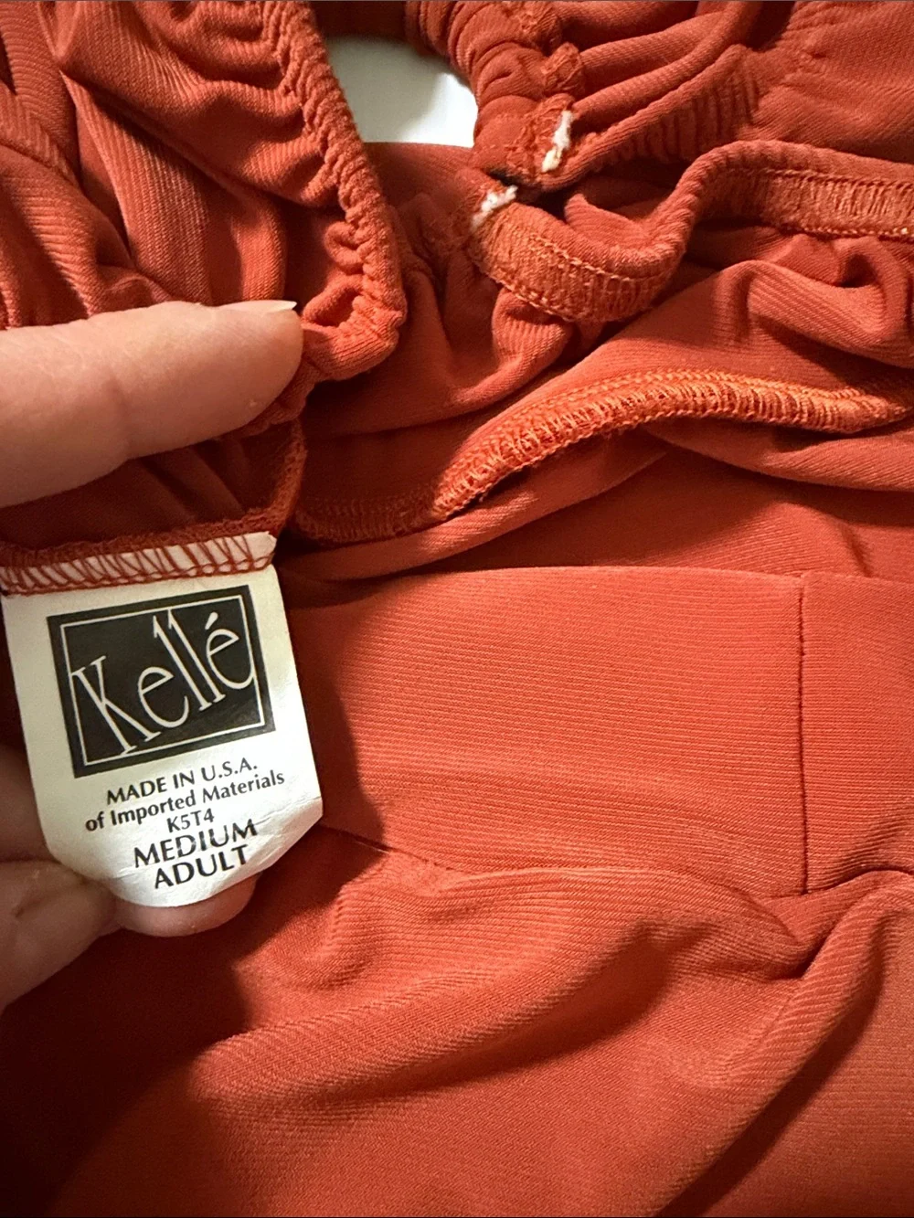 Kelle dance costume jazz contemporary Orange copper jersey stretch poet MA